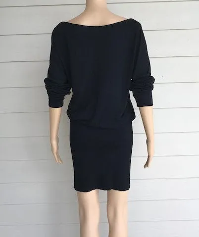 M. Rena Black Off Shoulder Dress