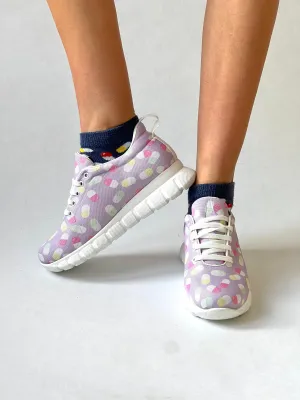 MedSocks Sneakers Pillen Paars