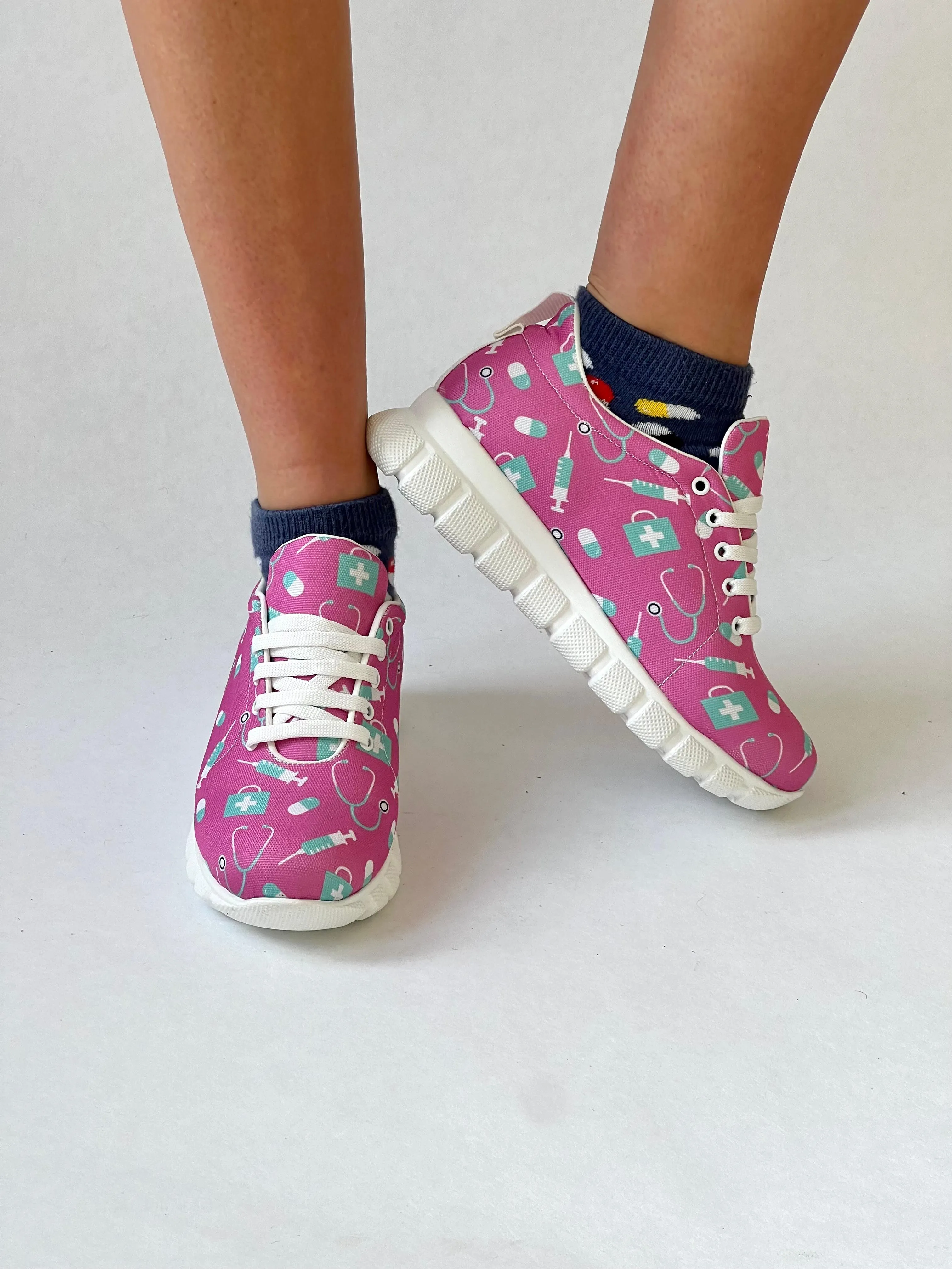 MedSocks Sneakers Zorg Fuchsia
