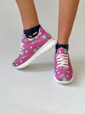 MedSocks Sneakers Zorg Fuchsia