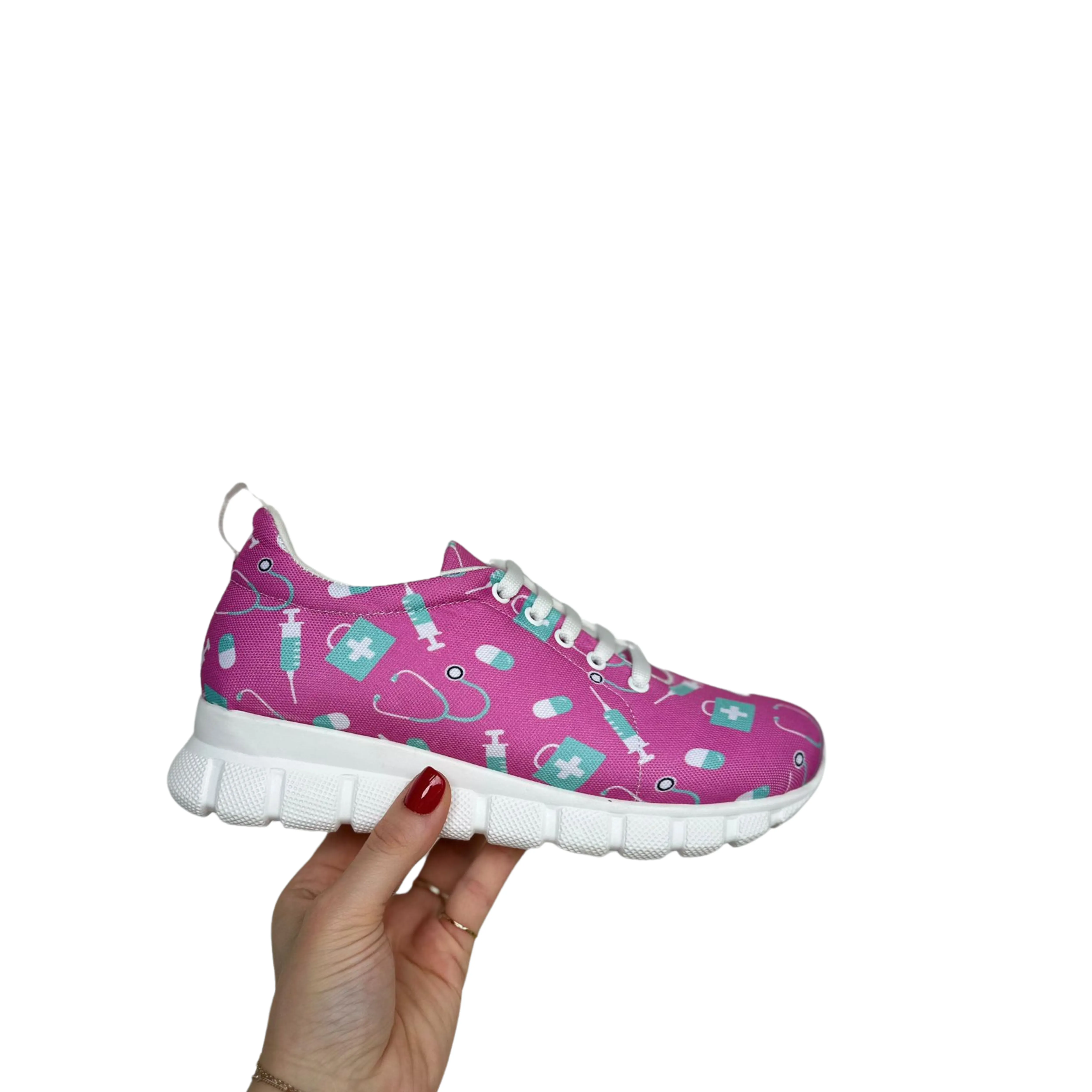 MedSocks Sneakers Zorg Fuchsia