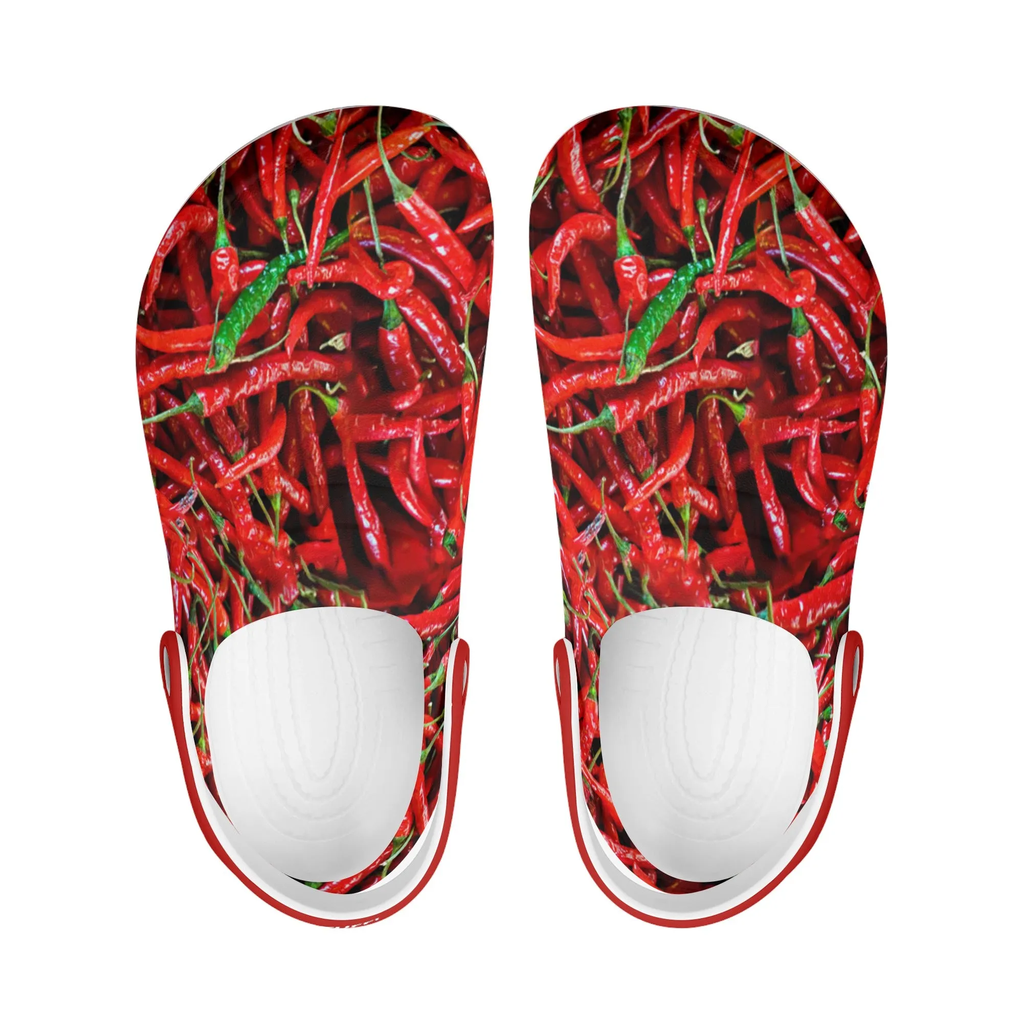 Men's All Season Clogs: Chili Peppers