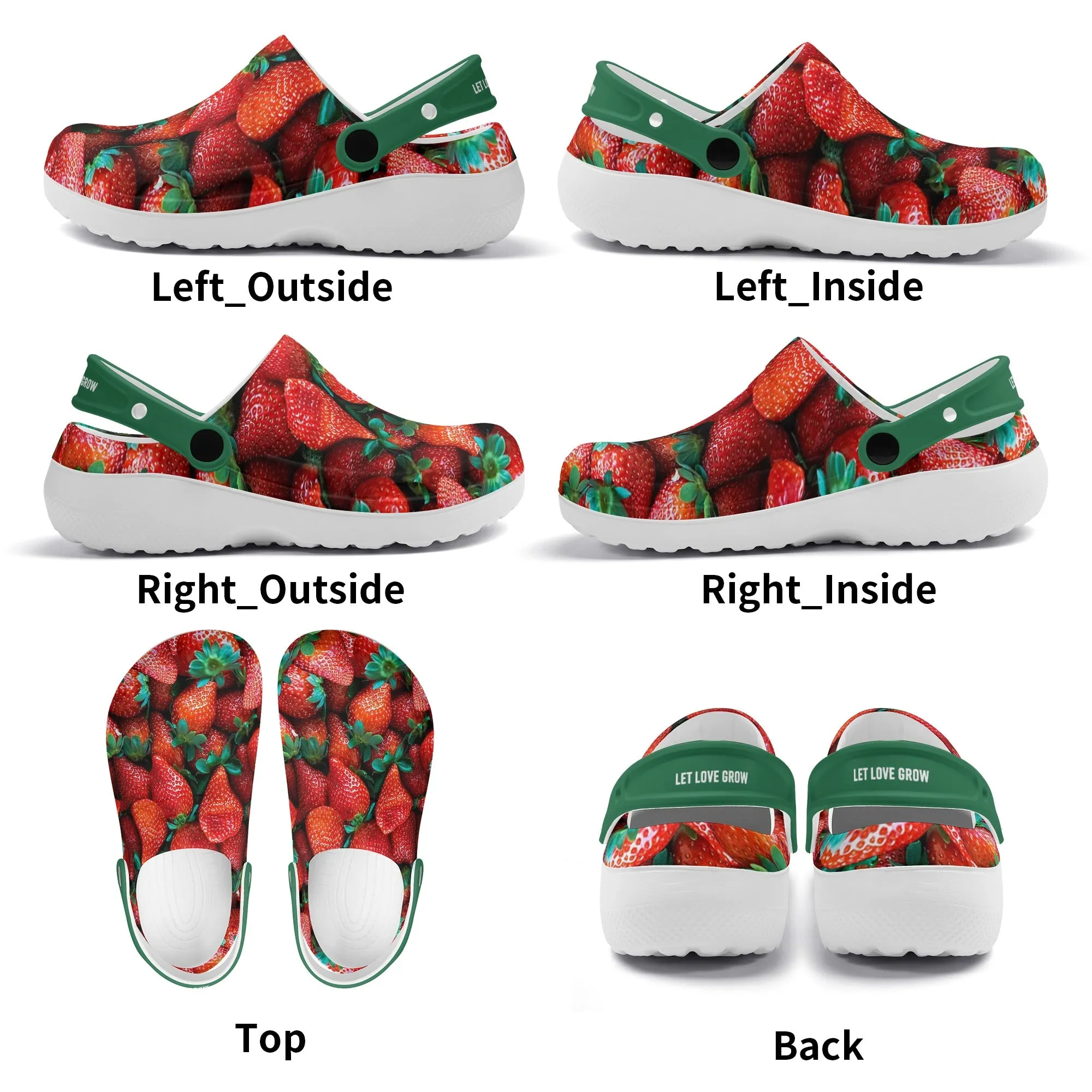 Men's All Season Clogs: Strawberry