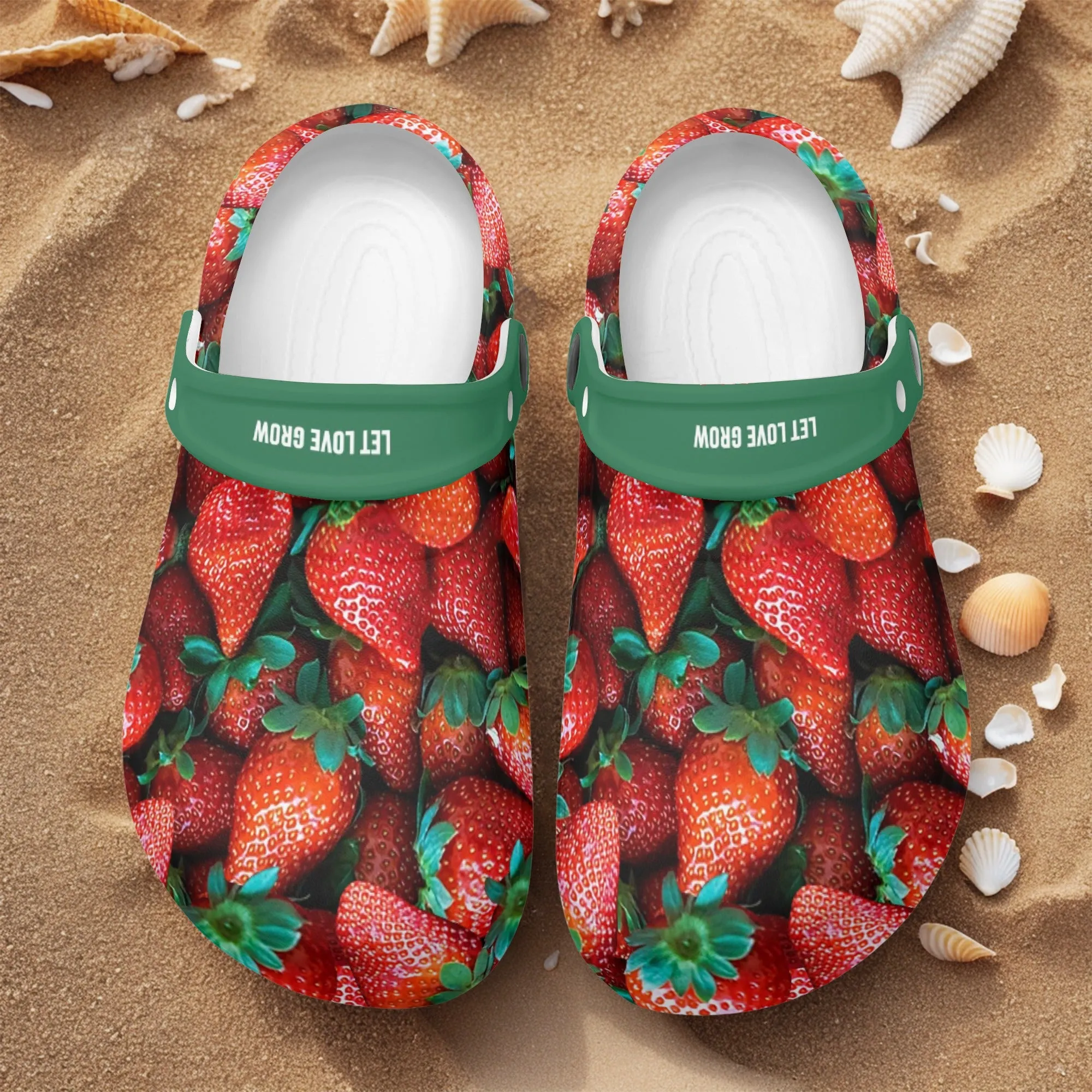 Men's All Season Clogs: Strawberry