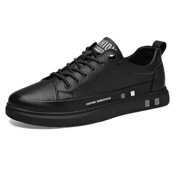 Men's Flat Genuine Leather Sneakers