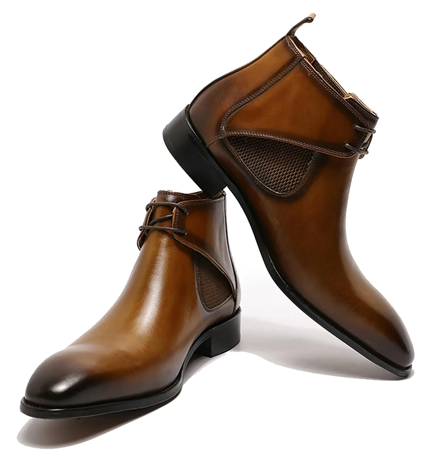 Men's Handmade Chelsea Foaml Dress Chukka Boots