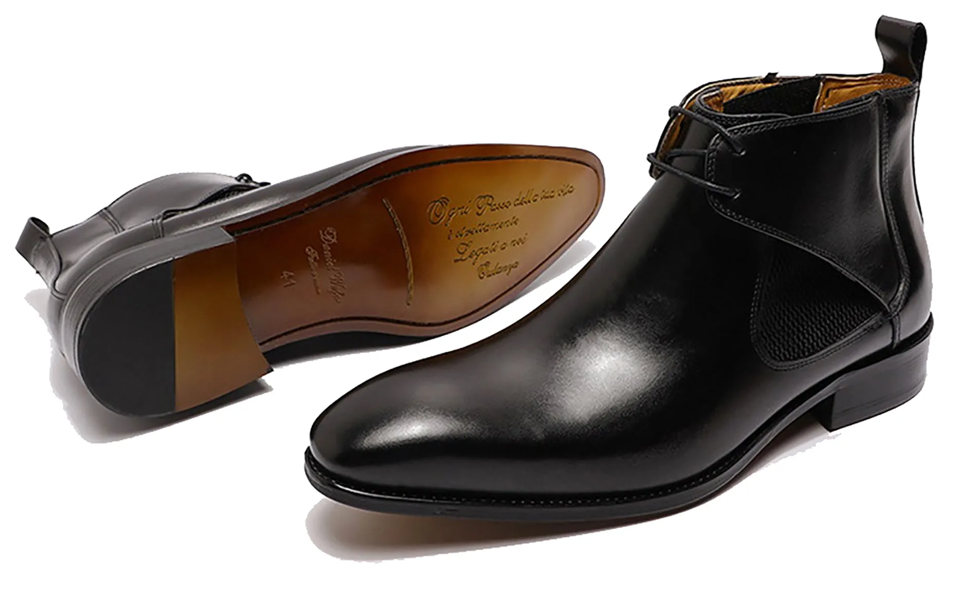 Men's Handmade Chelsea Foaml Dress Chukka Boots