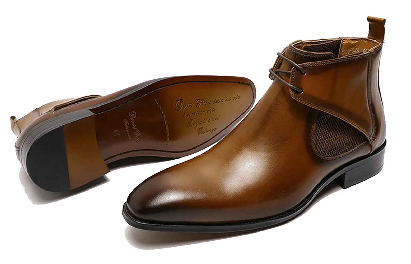 Men's Handmade Chelsea Foaml Dress Chukka Boots