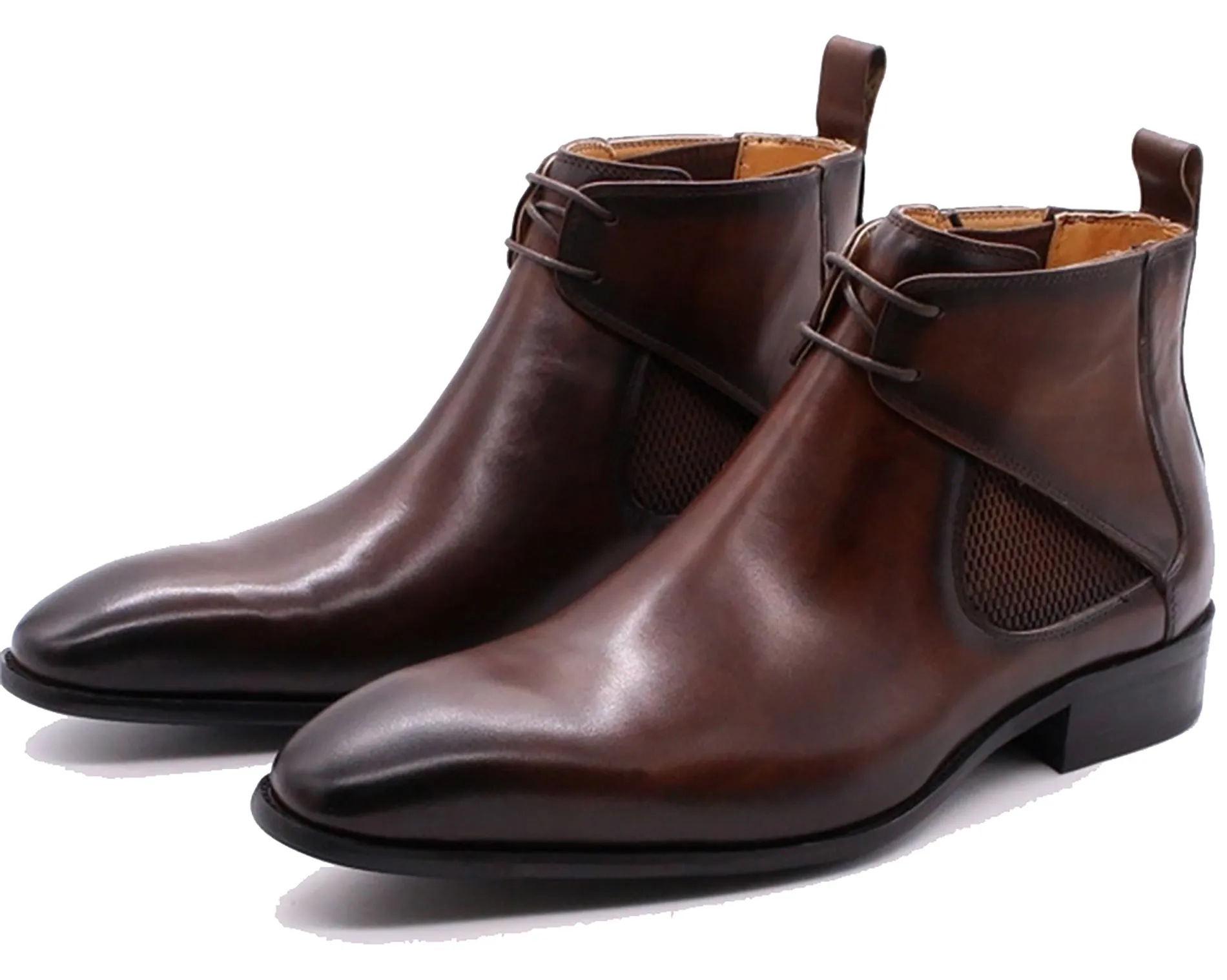 Men's Handmade Chelsea Foaml Dress Chukka Boots