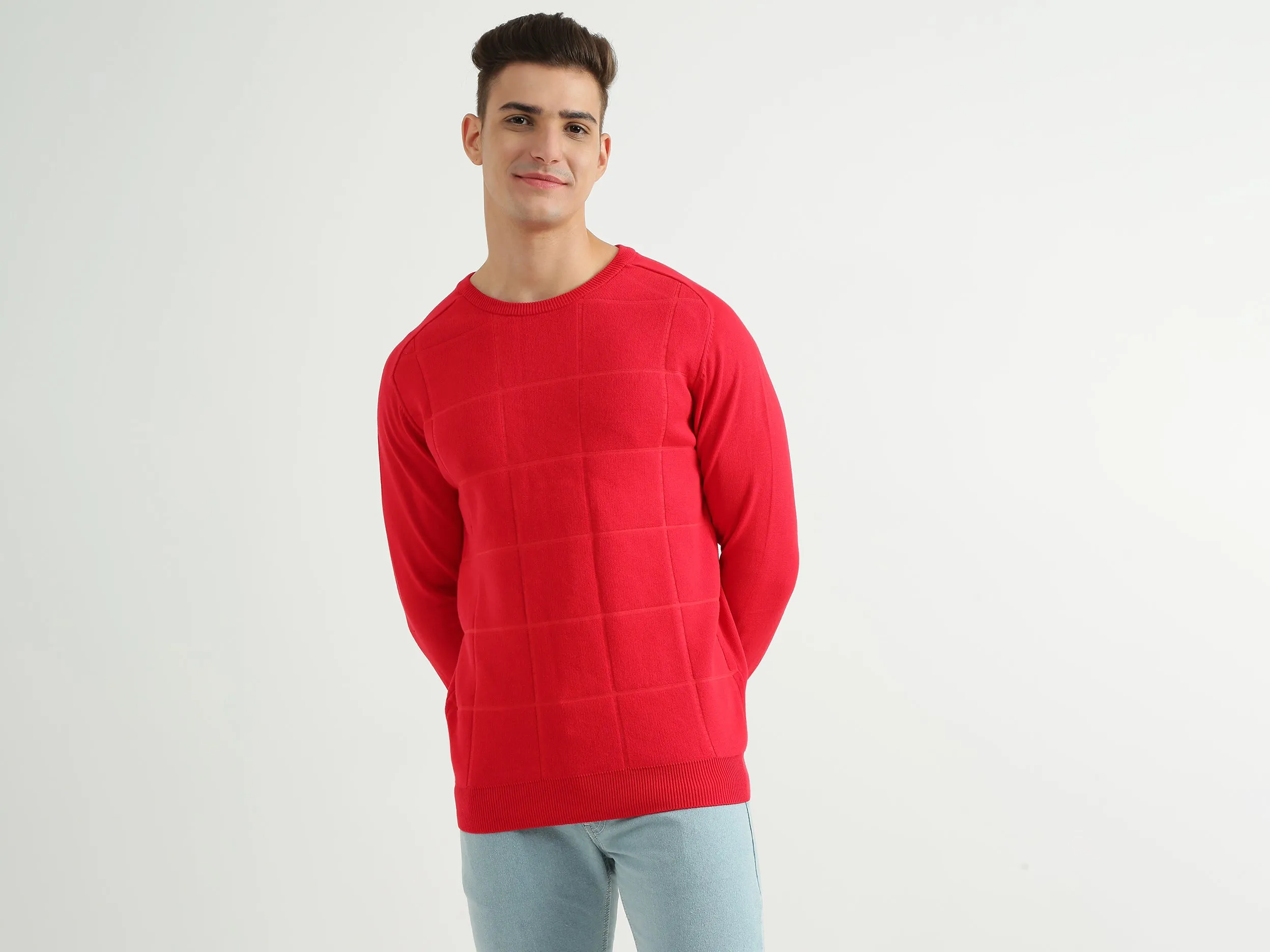 Mens Long Sleeve Solid Sweatshirt