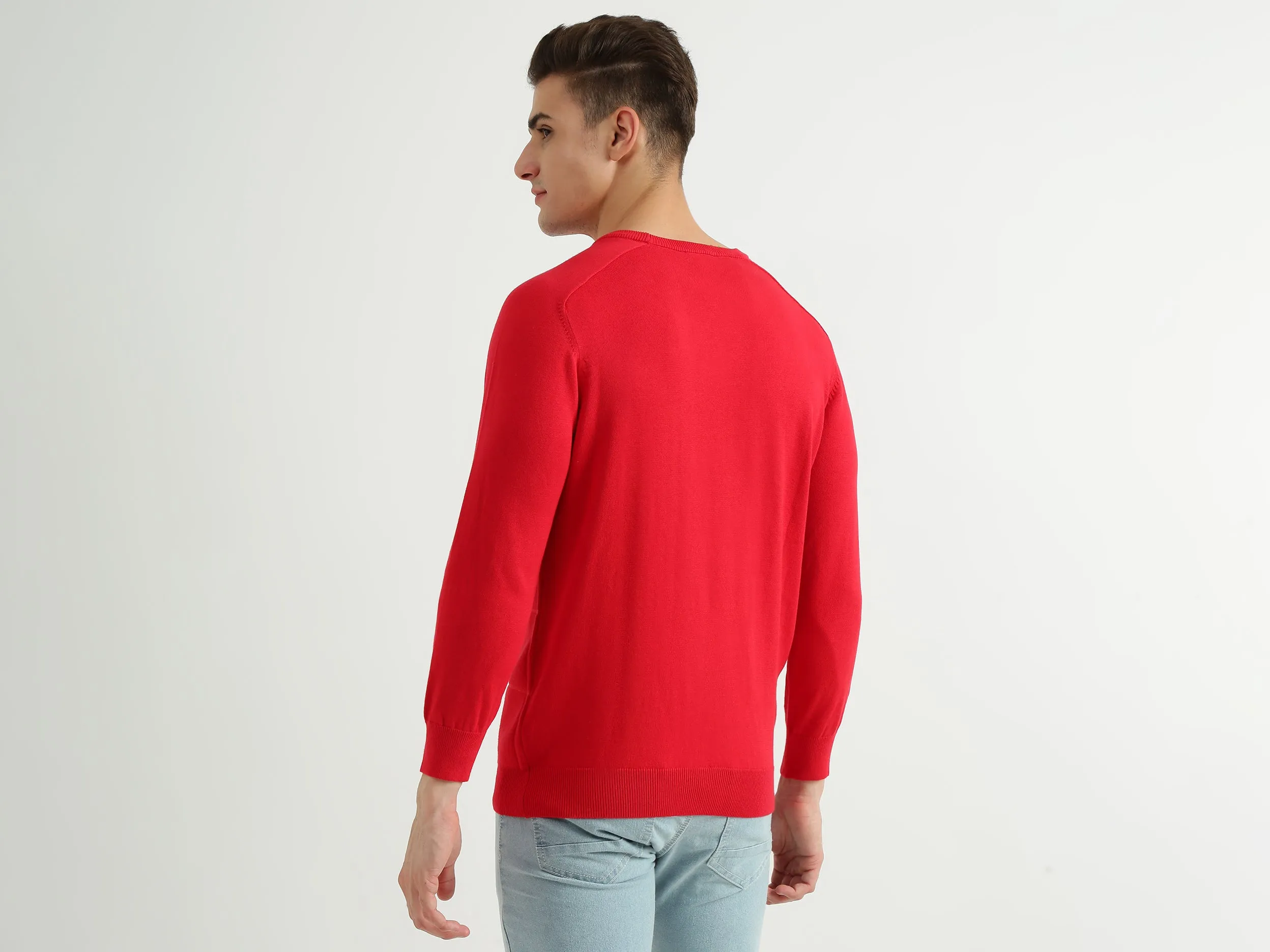 Mens Long Sleeve Solid Sweatshirt
