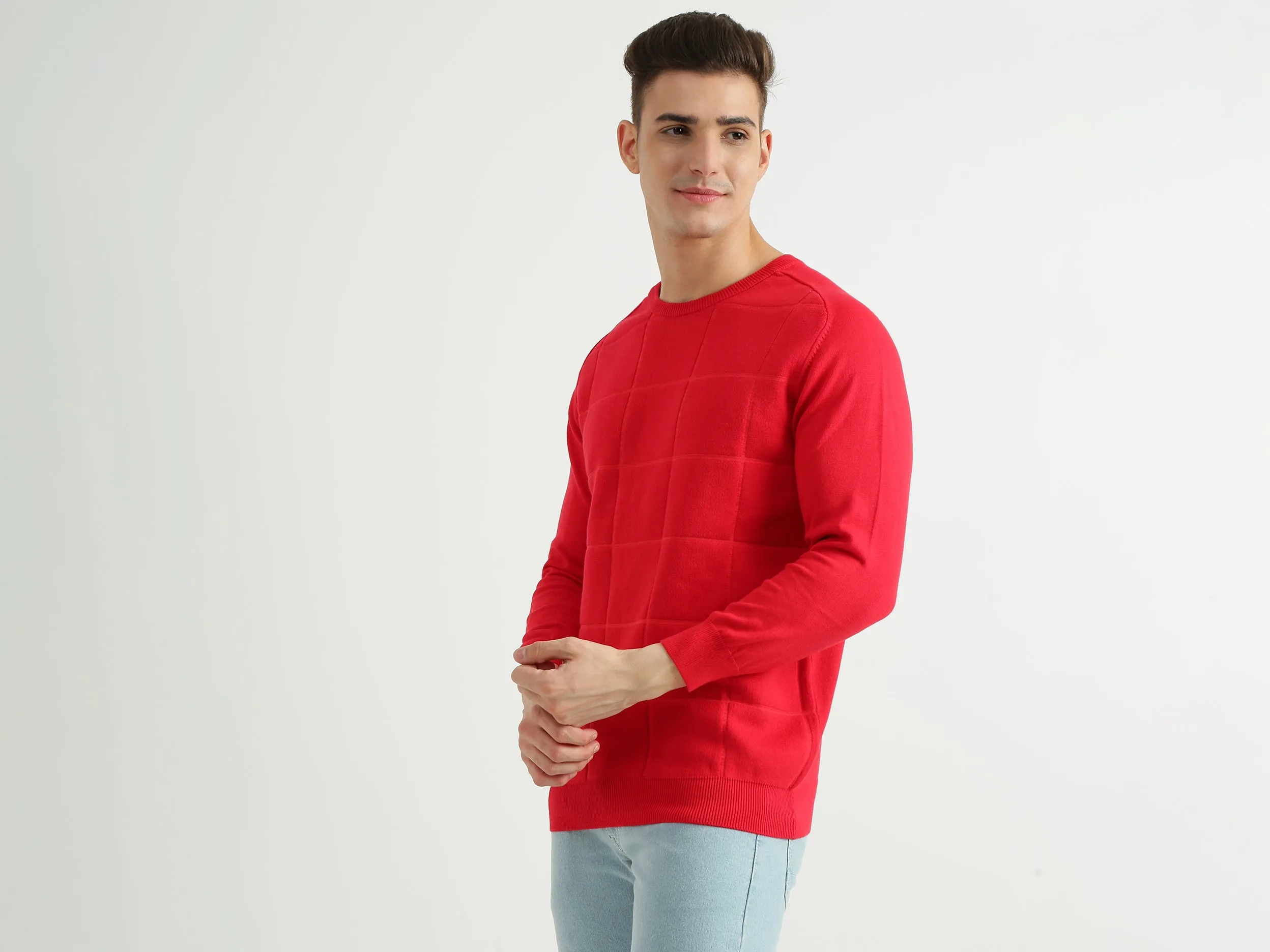 Mens Long Sleeve Solid Sweatshirt