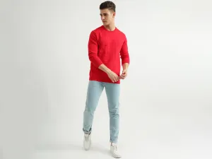Mens Long Sleeve Solid Sweatshirt