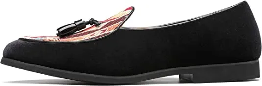 Men's Velvet Tassel Loafers