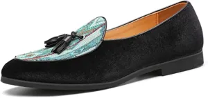Men's Velvet Tassel Loafers