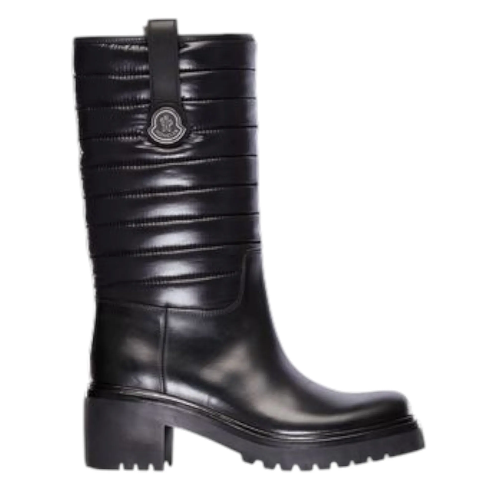 Moncler Black Quilted Puffer Boots (size 40)