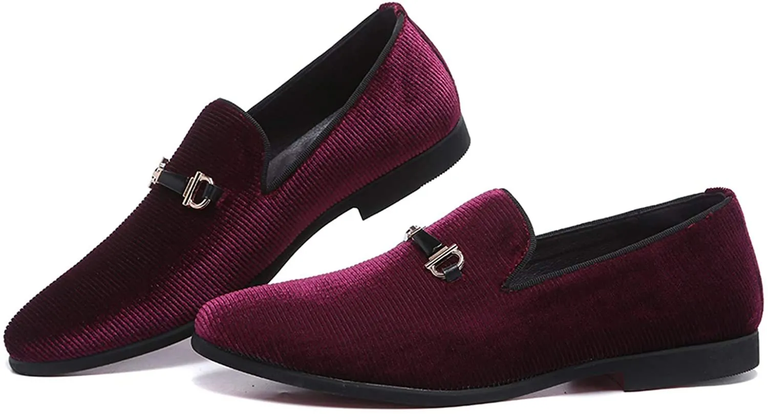 NXY Black Loafers Men丨Men's Penny Loafers &amp; Velvet Loafers Men - Fashion Formal Buckle Casual Dress Shoes