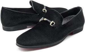 NXY Black Loafers Men丨Men's Penny Loafers &amp; Velvet Loafers Men - Fashion Formal Buckle Casual Dress Shoes