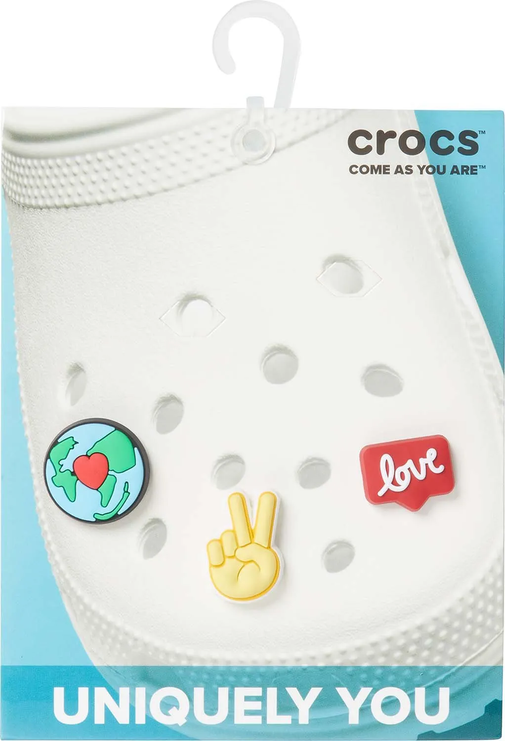Peace and Love 3 Jibbitz Pack