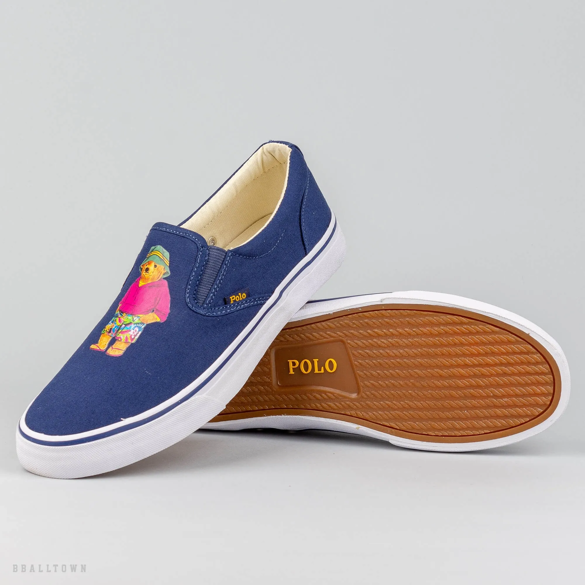 Polo Ralph Lauren THOMPSON SNEAKERS Newport Navy/Bear Print