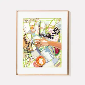 "Beach Day in Omis" Signed Archival Giclee Print