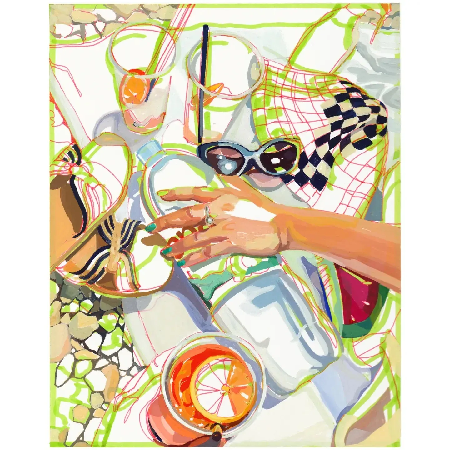 "Beach Day in Omis" Signed Archival Giclee Print