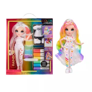 Rainbow High - Color & Create - Blue Eyes/Straight Hair