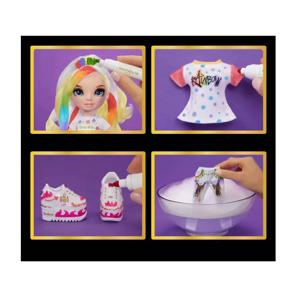 Rainbow High - Color & Create - Blue Eyes/Straight Hair