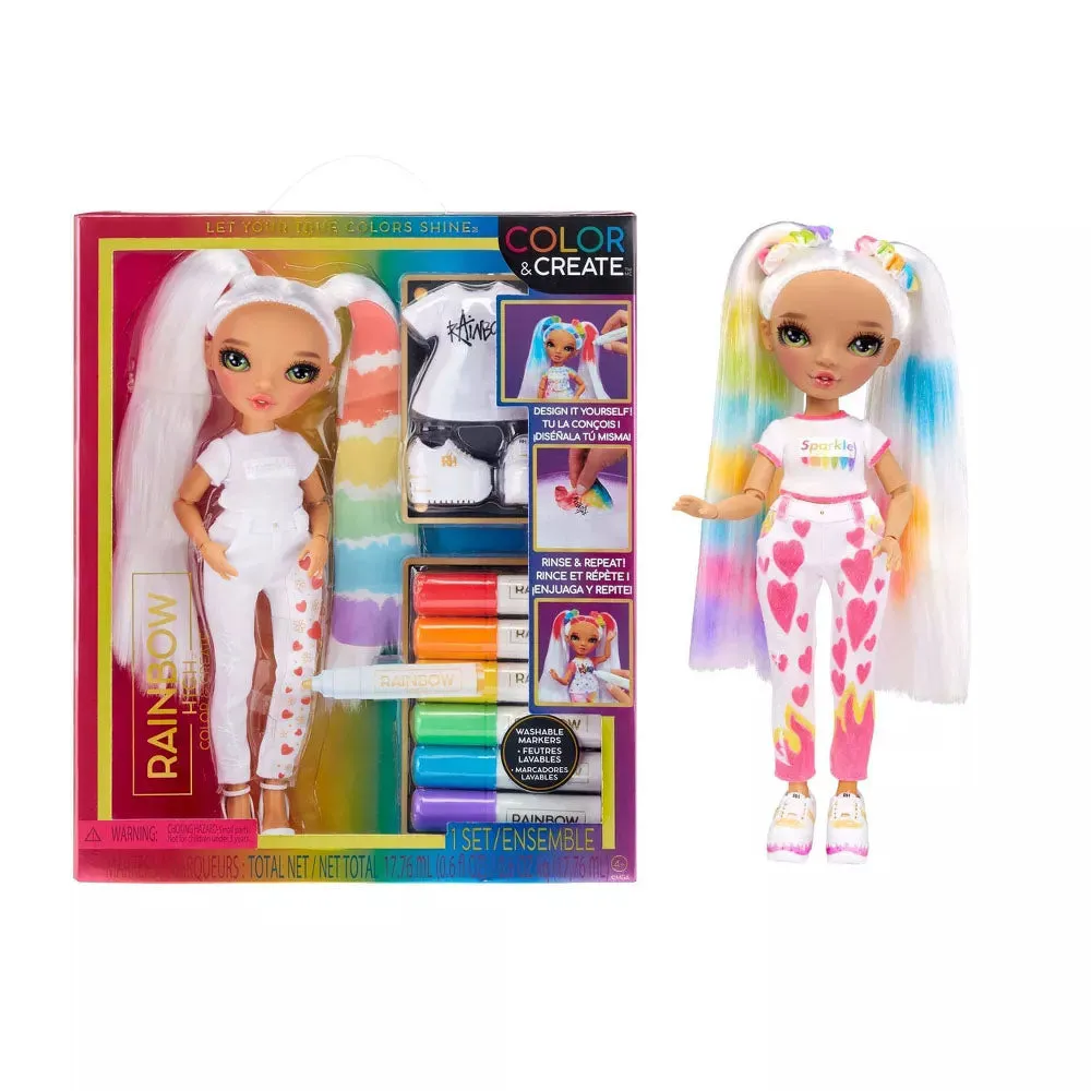 Rainbow High Color & Create Fashion Doll Green Eyes