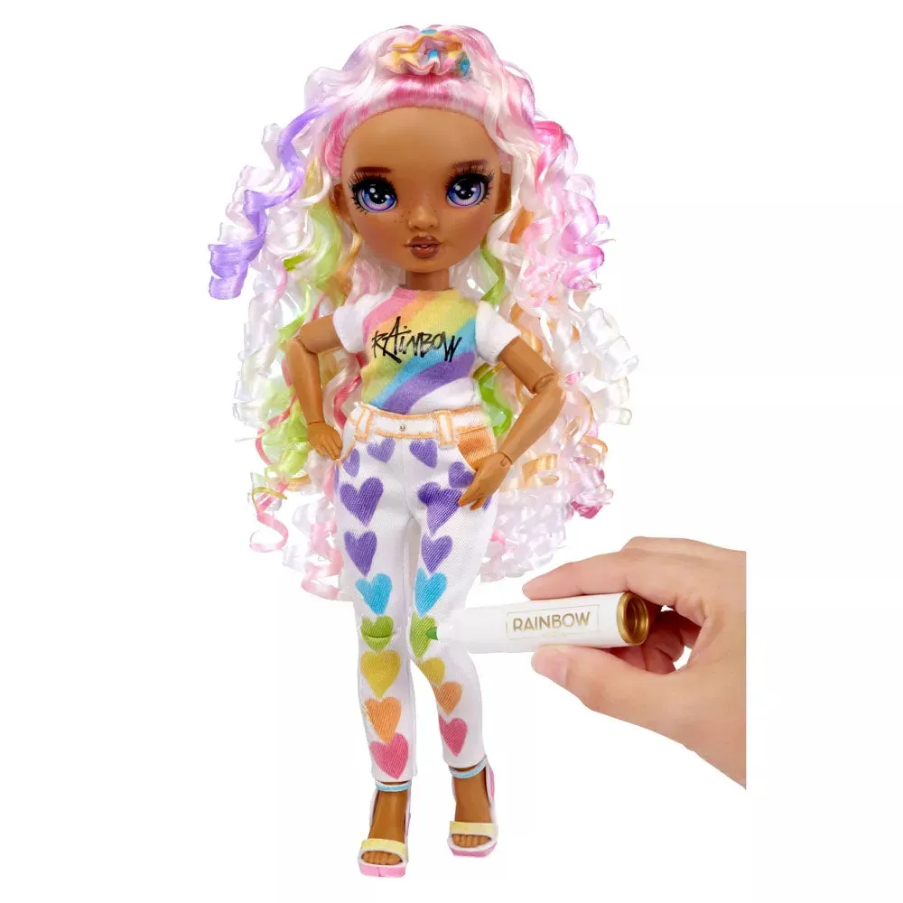 Rainbow High - Color & Create - Purple Eyes/Curly Hair