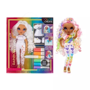 Rainbow High - Color & Create - Purple Eyes/Curly Hair