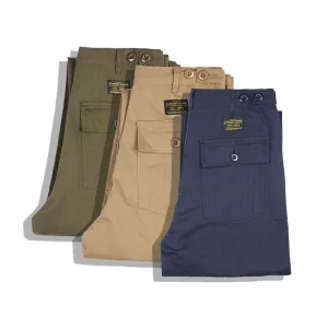 Retro Military Baker Cargo Pants - Men's Tactical Spring Autumn Casual Streetwear Workwear Herringbone Trousers