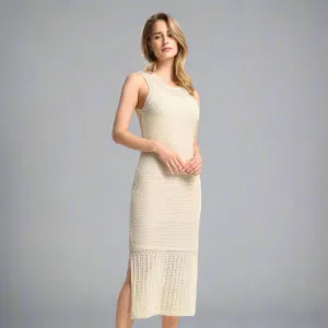 Rich & Royal Pointelle Knit Dress