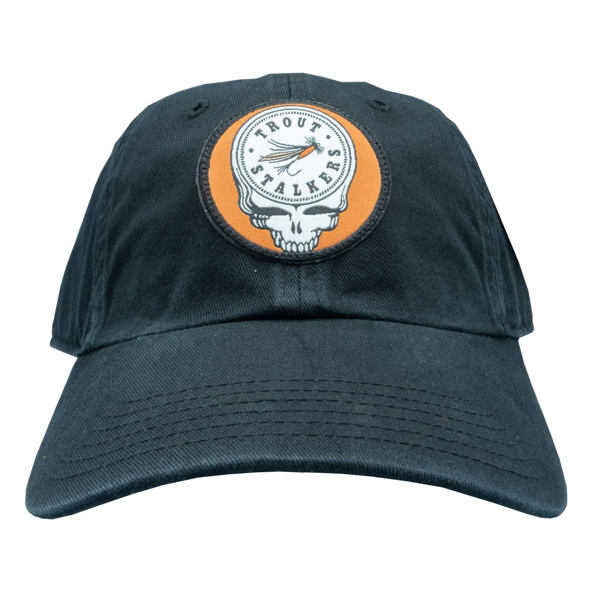 Richardson MTS Skull Logo 320 Washed Chino Black Hat