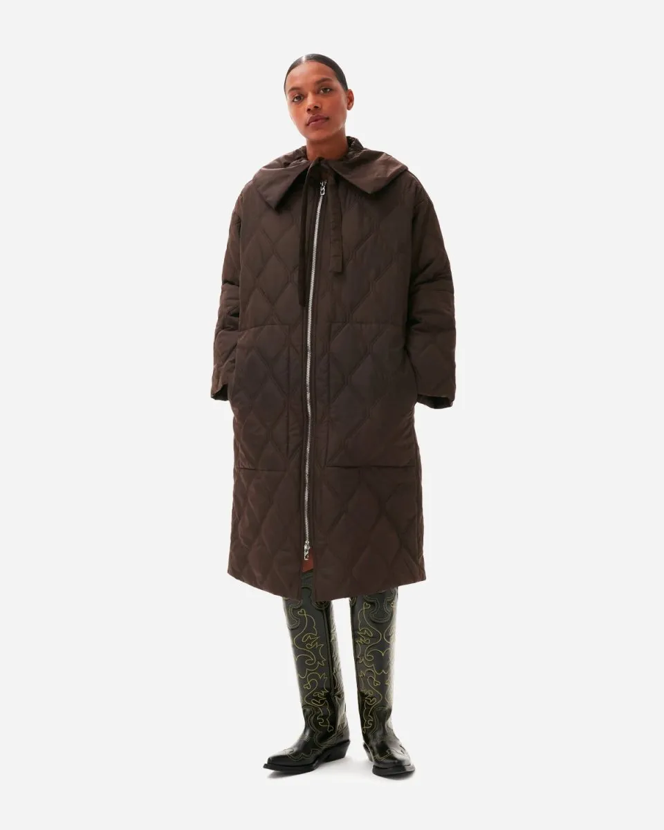 Ripstop Quilt Coat - Mole
