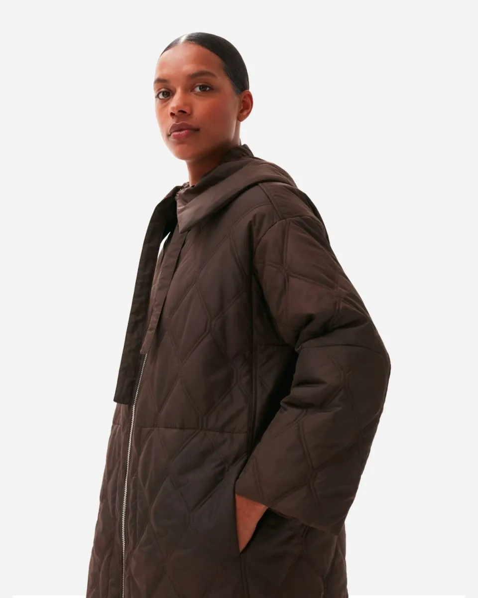 Ripstop Quilt Coat - Mole