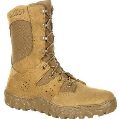 Rocky Men's S2V Predator 8" Soft Toe Tactical Military Boot- Brown- RKC072