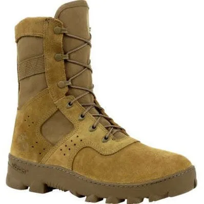 Rocky Men's USMC Tropical 8" Soft Toe PR USA Made Military Boot- RKC091