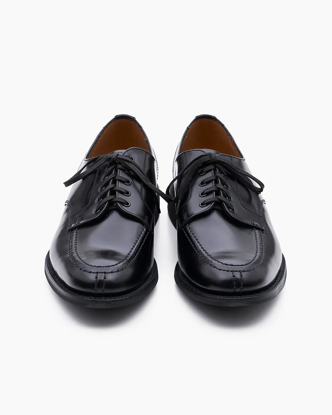 【Sanders】MILITARY APRON DERBY SHOES 黑色英軍方頭德比鞋 1130B