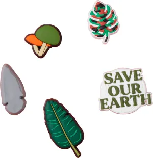 Save Our Earth Sandal Backer 5 Jibbitz Pack
