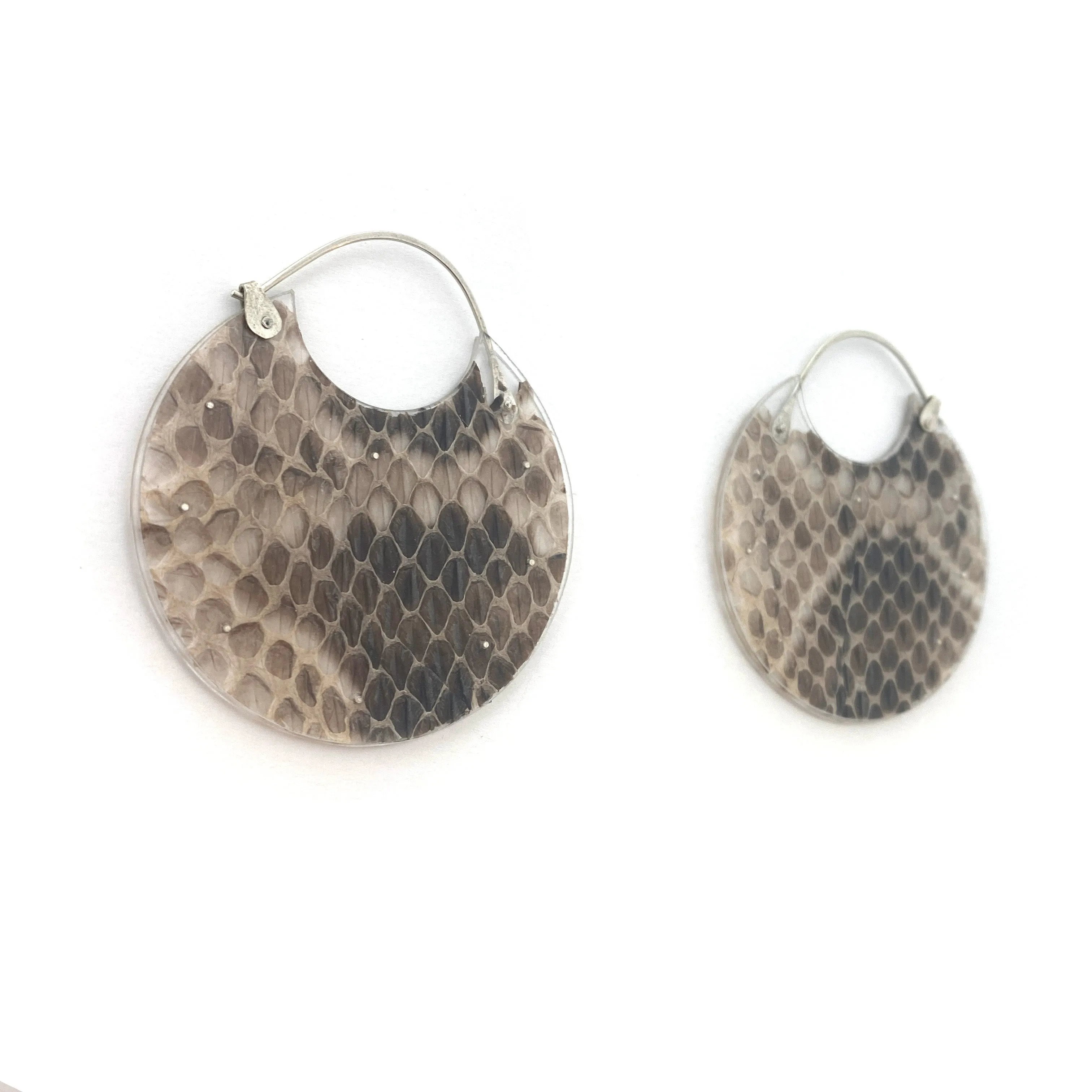 Snakeskin Hoops - Large