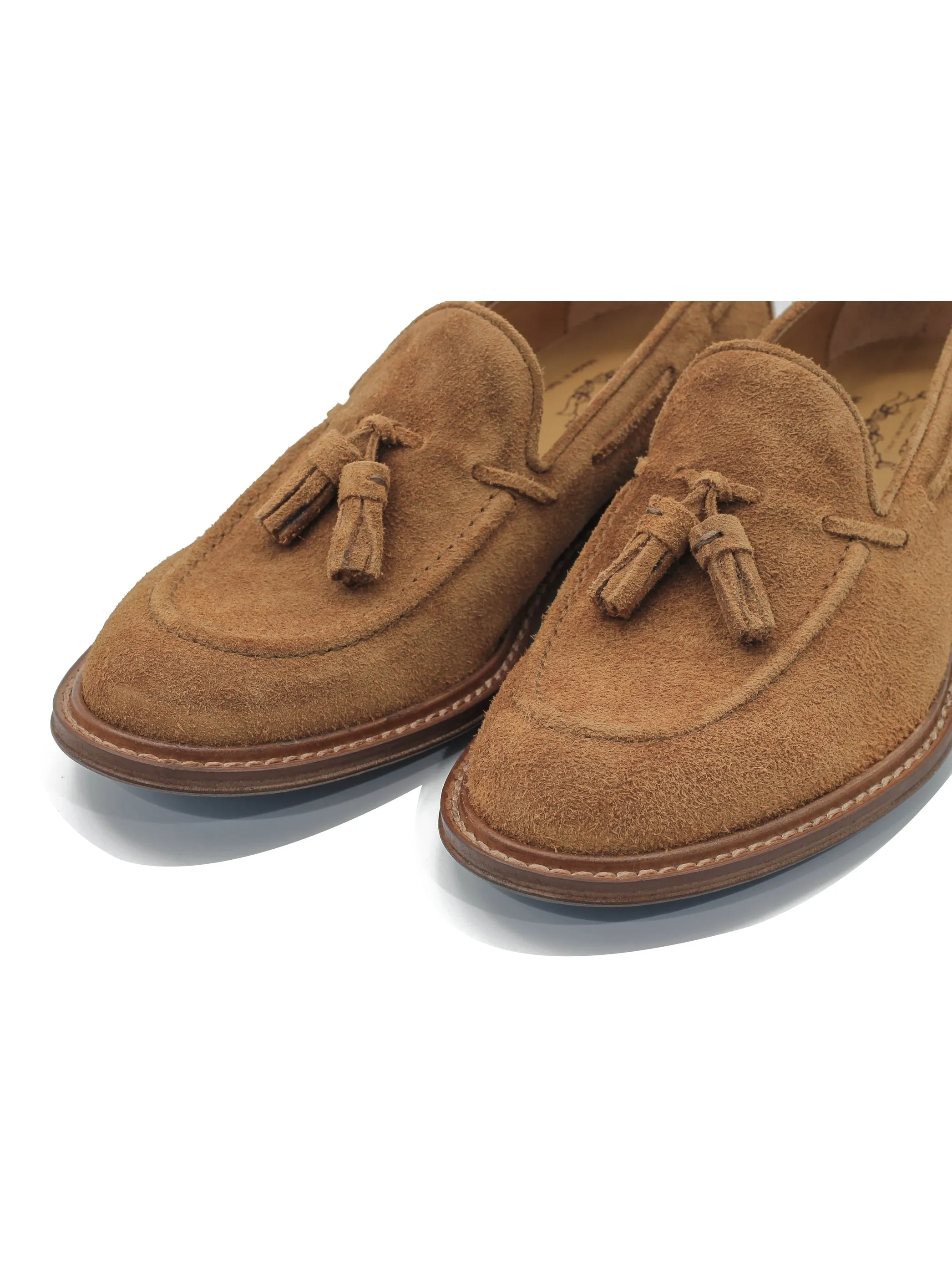 TAN ITALIAN SUEDE TASSEL LOAFER