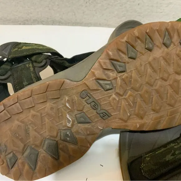 TEVA TERRA FI LITE MENS HIKING SANDALS GREEN SIZE 11.5/45