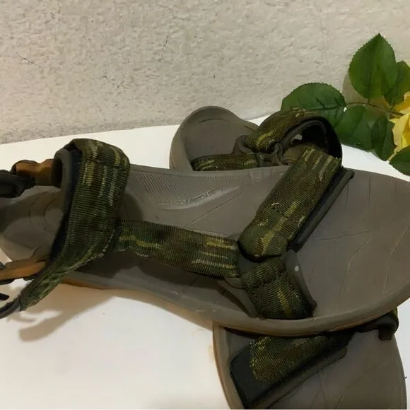 TEVA TERRA FI LITE MENS HIKING SANDALS GREEN SIZE 11.5/45
