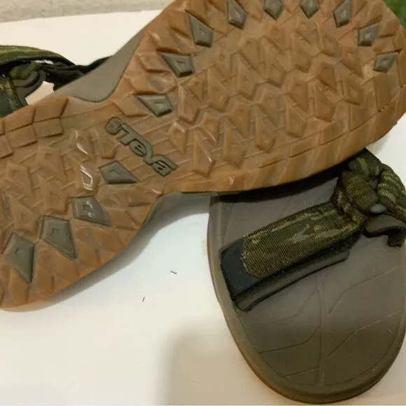 TEVA TERRA FI LITE MENS HIKING SANDALS GREEN SIZE 11.5/45