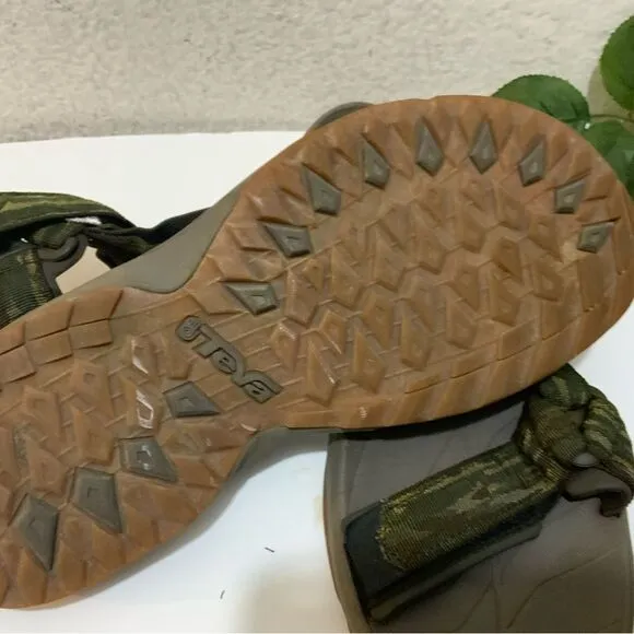 TEVA TERRA FI LITE MENS HIKING SANDALS GREEN SIZE 11.5/45