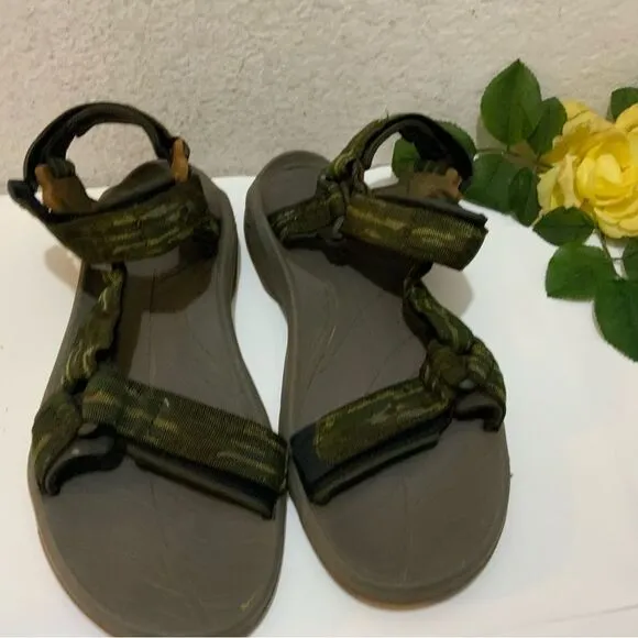 TEVA TERRA FI LITE MENS HIKING SANDALS GREEN SIZE 11.5/45