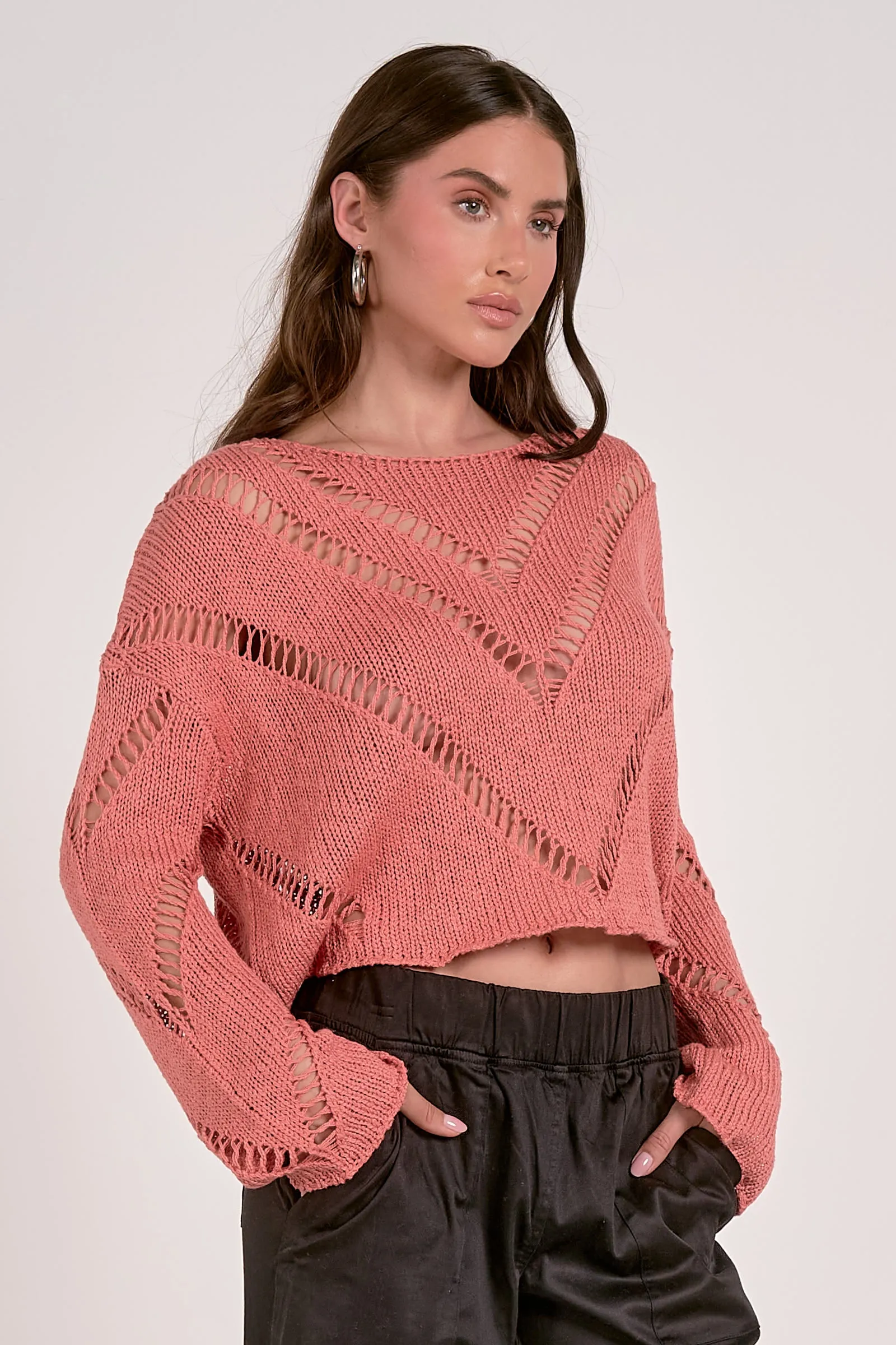 The Kaitlan Cutout Detail Sweater