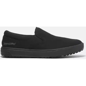 Timberland Pro Men's Burbank ST Slip On Work Shoe -Black- TB0A619Y001
