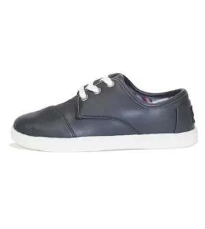 Toms for Kids: Paseo Black Synthetic Leather